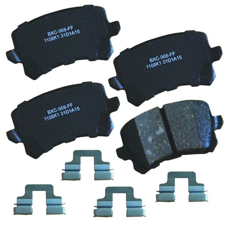 Bendix Premium SBC1108K1 Ceramic Rear Brake Pads for A3,Quattro,A4,A6,Q3,S3,TT,RS TTS Seat Altea,XL,Freetrack,Ibiza,Leon,Bora,CC,Eos,Golf,City,R,GTI,Jetta,Passat,R32,Rabbit,Tiguan,Limited - Image 2